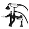 Kingston Brass AE107T0 Deck Mount Clawfoot Tub Faucet, Matte Black AE107T0 - alternate 1